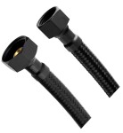 AQUALINE - Flexibilní nerezová hadice FxF 3/8"x1/2", 60cm, černá mat 33256B