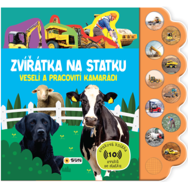 Zvuková knížka Zvířátka na statku -Veselí a pracovití kamarádi