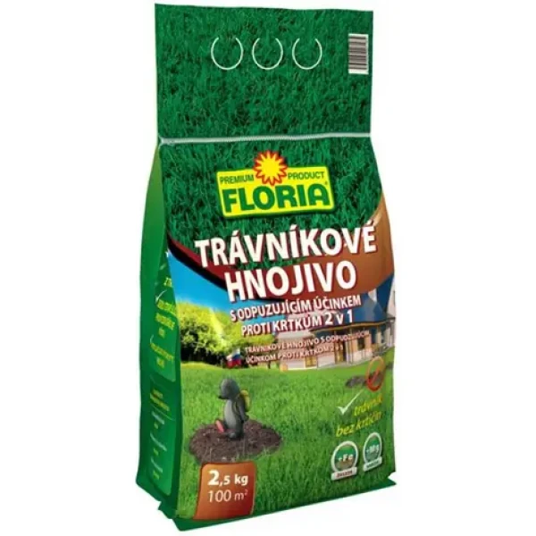 Agro Floria trávníkové hnojivo proti krtkům 2,5 kg