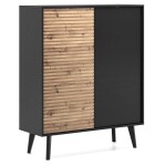 FRONTI Komoda WILLOW KD104 - dub artisan + černá
