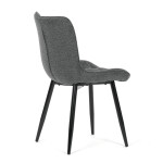 Jídelní židle, šedá, látka, HC-462 GREY2