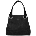Módní dámská koženková kabelka na rameno Harieta, černá