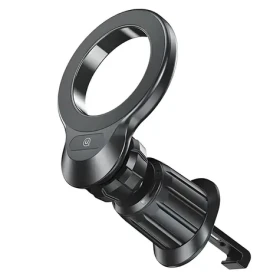 USAMS ZJ075 černá / Magnetický držák do auta do větráku / 360° otočná hlava / Magnetický kroužek v balení (ZJ75ZJ01)