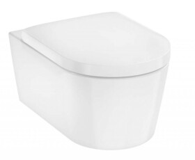 HANSGROHE - EluPura S Závěsné WC se sedátkem SoftClose, Rimless, AquaHelix Flush, HygieneEffect, EcoSmart, bílá 62055450