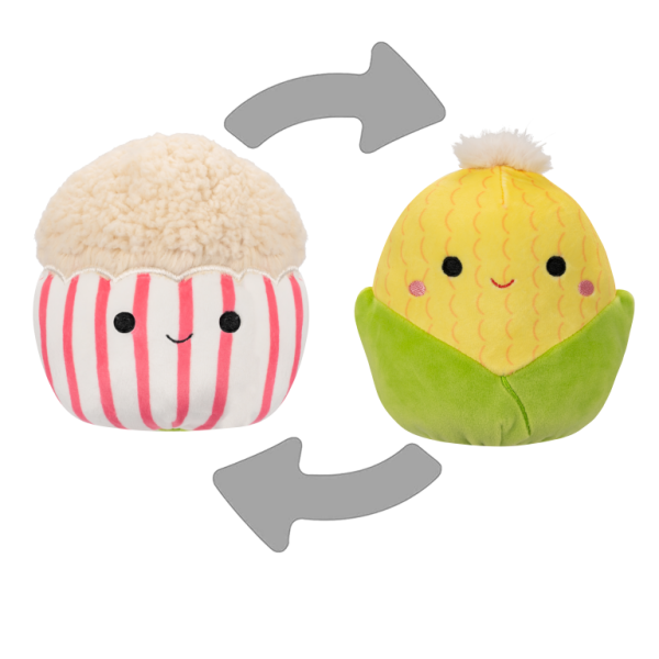 Squishmallows 2v1 - Kukuřice Conrad a popcorn Arnel - Squishmallows