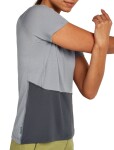 ICEBREAKER Wmns Mer 200 Waffle Elevation SS Tee, Alloy/Obsidian/Cb (vzorek) velikost: S