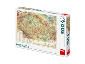 Mapa České republiky: puzzle 500 dílků - Dino