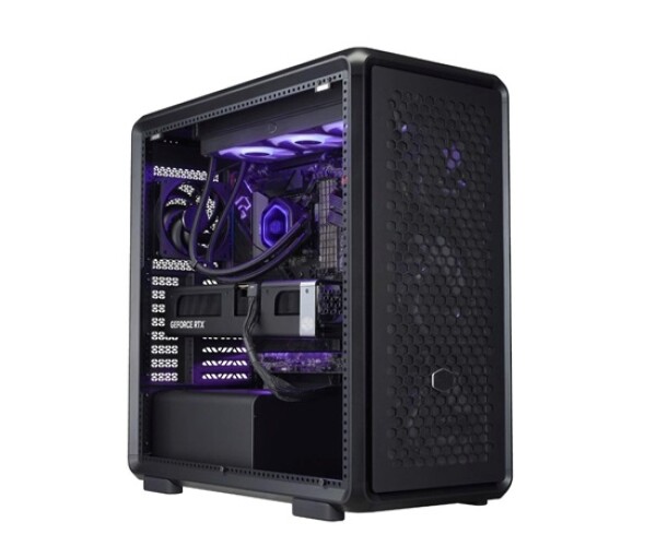 Cooler Master case MasterFrame 600 Black, Průhledná bočnice, ATX, 3x 140mm Fan, 1x 120mm Fan, Černá EDF_1566495