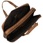 Stylová kožená pracovní taška GW Xuan, camel