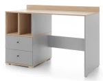 Psací stůl se šuplíky Room, dub biscuit/šedý