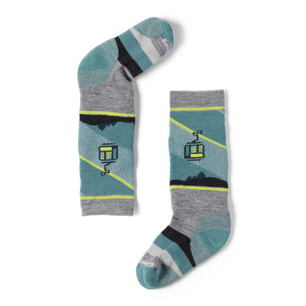 Dětské merino ponožky SMARTWOOL Kids' Wintersport Full Cushion Gondola G, Light Gray velikost: 29-32 (M)