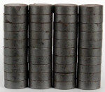 Magnety kulaté 15mm/40ks - šedé