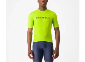 Castelli Elements pánský dres krátký rukáv Electric Lime vel.