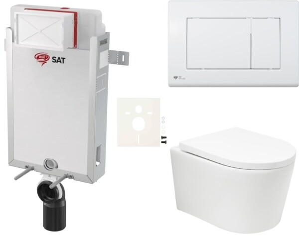 Závěsný WC set k zazdění SAT BREVIS SIKOSZBRTOR20 SIKOSZBRTOR20