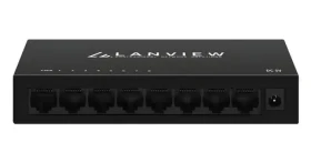 Lanview Switch Unmanaged 8 portů / Switch / 8x Gigabit Ethernet / 10/100/1000 Mbit/s (LVN-DESK-8PORT-1G)
