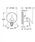 GROHE - Eurostyle Baterie pod omítku pro 2 spotřebiče, měsíční bílá 24049LS3