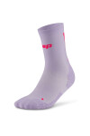CEP dámské běžecké kompresní vysoké ponožky ULTRALIGHT 4.0 - lilac/pink Velikost: III (Vel. chodidla 37-40)