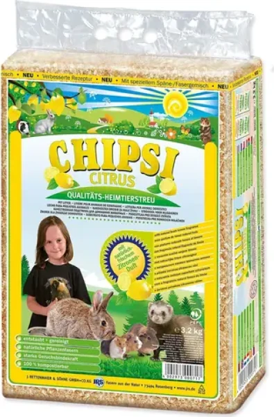 Chipsi lisované hobliny Citrus / Podestýlka / 60 l / 3,2 kg (A62199)