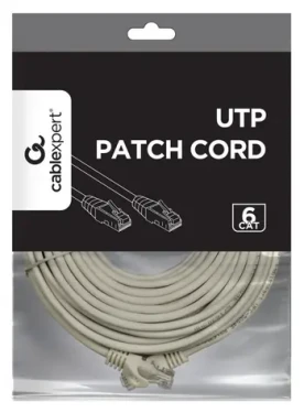 UTP patch kabel Cat 6 měď 10 m šedý / Patch kabel / UTP / 10 m (PP6U-CU-10M)
