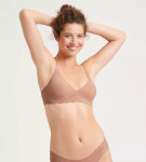 Dámská podprsenka ZERO Microfibre 2.0 Soft bra CAMEO BROWN sv. hnědá 00ME SLOGGI BROWN