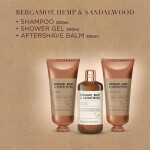 Baylis & Harding Dárkový set pánské kosmetiky Hemp/Bergamot/Sandalwood, hnědá barva