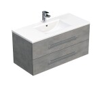SAT - Koupelnová skříňka s umyvadlem Naturel Cube Way 100x53x46 cm beton mat CUBE461002BEMOD CUBE461002BEMOD