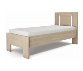 TEXPOL Jednolůžko LÍVIA V - vertikální čelo BUK ROZMĚR: 100 x 210 cm - ATYP
