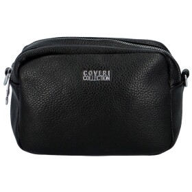 Jednoduchá malá dámská koženková crossbody Abalo, černá