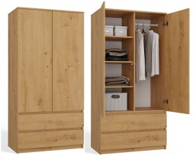 FRONTI Šatní skříň MALWA SS-90 Dub artisan 5006