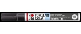 Marabu Popisovač na sklo/porcelán 1-2 mm - černý