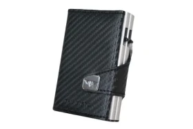 TRU VIRTU Click Slide Hi-Tech černá/stříbrná / Peněženka / RFID ochrana / Kůže a hliník / až 17 karet (27104000428)