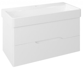 SAPHO - MEDIENA umyvadlová skříňka 96,5x50,5x48,5cm, bílá mat/bílá mat MD100