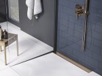 Laveo - Basso - sprchový žlab nástěnný 50 cm, růžové zlato COB_851D