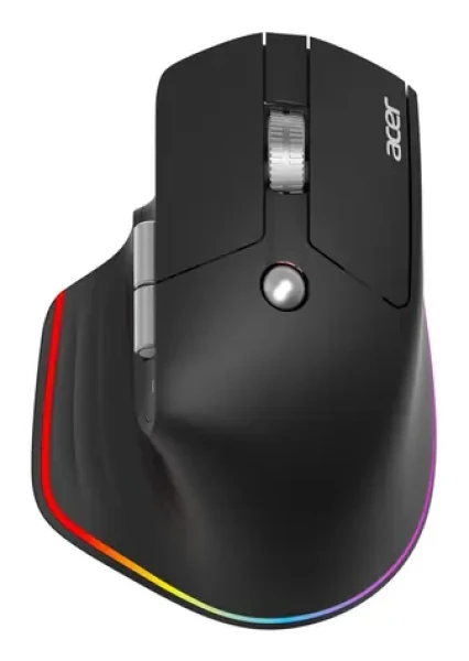 Acer Easy Fit černá / Myš / ergonomická / bezdrátová / pro praváky / 4000 DPI / 6 tlačítek / USB + Bluetooth 5.0 (HP.EXPBG.021)