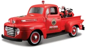 Maisto Harley-Davidson Custom 1948 Ford F-1 Pick up + 1936 EL Knucklehead