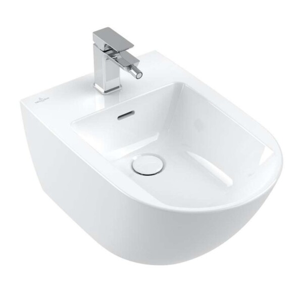 VILLEROY & BOCH - Subway 3.0 Závěsný bidet 560x375 mm, s přepadem, otvor pro baterii, alpská bílá 44700001