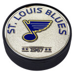 Mustang Puk St. Louis Blues NHL Established Silver Medallion