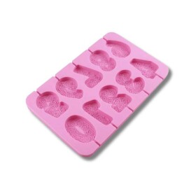 Dortisimo Silikonová forma na lízátka Číslice se vzorem