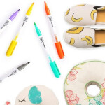 Monami Fabric Marker Brush hnědá
