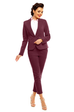 Dámské sako model 140574 - Cabba vínová 46