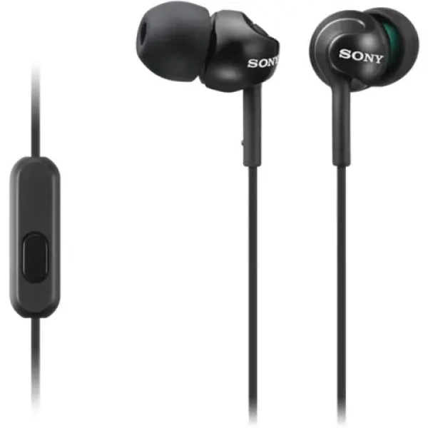 Sony MDR-EX110AP černá / Sluchátka do uší s mikrofonem / Jack 3,5 mm (4905524929225)