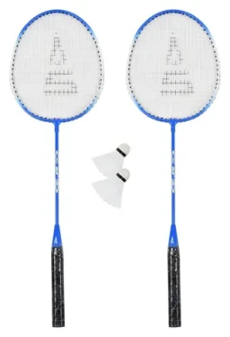 SULOV Badmintonový set tmavě modrá / 2x raketa 24 cm / 2x míček / Cestovní vak