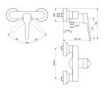 IDEAL STANDARD - Ceraplus II Sprchová nástěnná baterie, chrom BC118AA