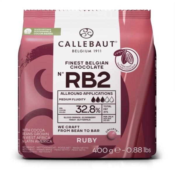 Callebaut Čokoláda RUBY 32,8% (0,4 kg)