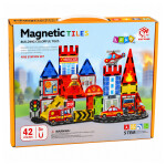 Mamido Magnetická stavebnice Hasičská základna 42 dílků