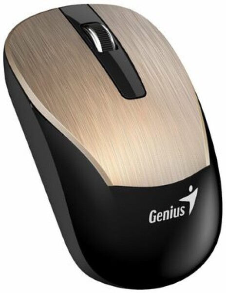 Genius ECO-8015 zlatá / Optická bezdrátová myš / 1600 dpi / 2.4 GHz (31030005400)