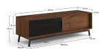 Massivo.cz TV stolek Modern Loft 2d (200 cm) hnědý, dub, masiv