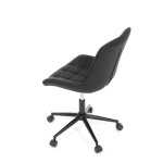 Pracovní židle, výškově nastavitelná, černá látka, KA-V3120 BK3