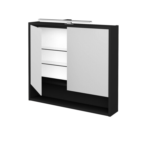 Dřevojas - Dvoudveřová galerka FOCUS GA2OE 80 - L03 Antracit vysoký lesk 284060
