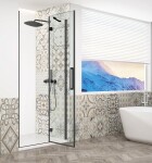 GELCO - TRINITY BLACK dveře do niky pravé, 1000 čiré sklo, GT1210CR-B GT1210CR-B